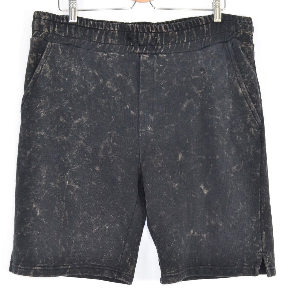 Kangol Long Sweat Shorts Black/Tan Size M